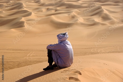 Touareg, desert de Libye photo