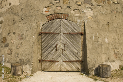 Door in the ancient building