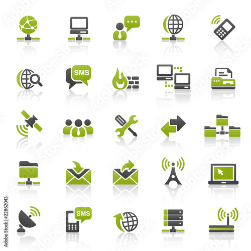 Green Black Website Icons