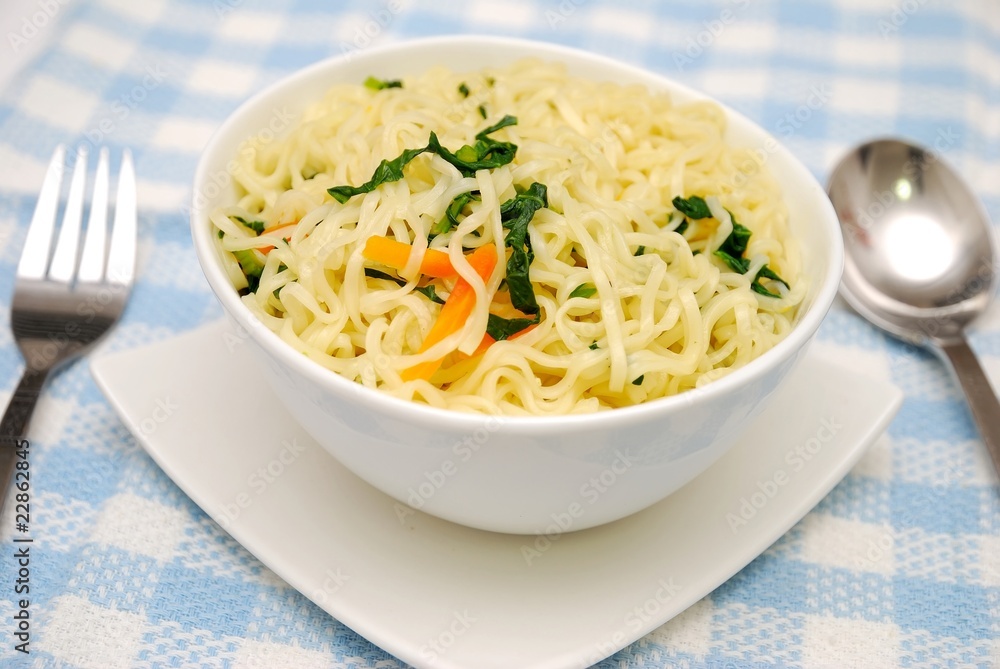 Oriental style vegetarian noodles Oriental style vegetarian noodles