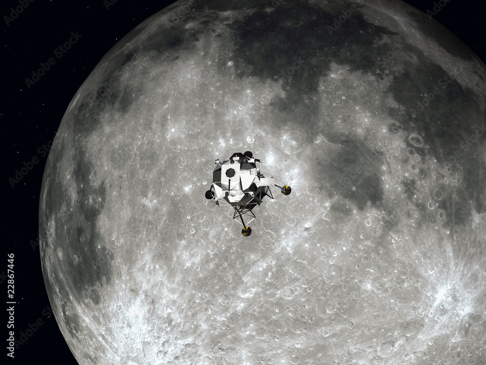 Fototapeta premium Mondlandefähre