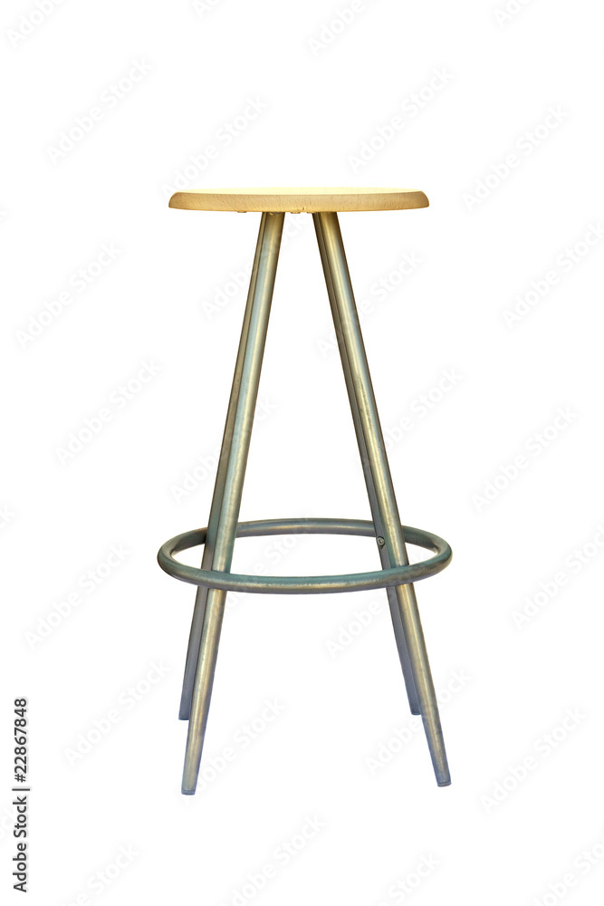 Bar stool isolated on white Bar stool isolated on white