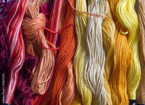 colorful yarns background