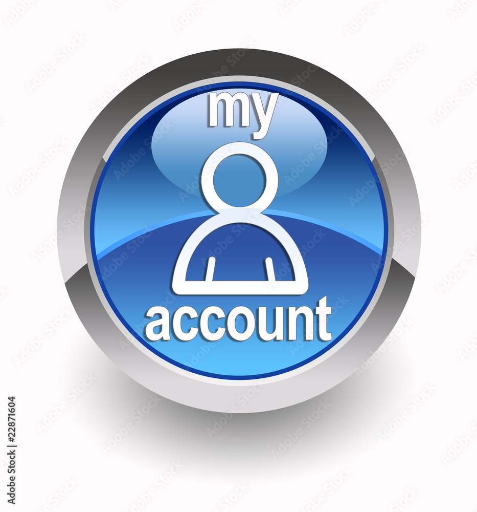 ''My account'' glossy icon ''My account'' glossy icon