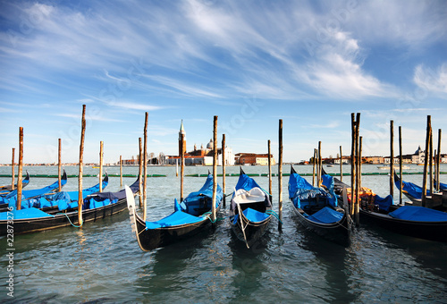 Godolas in Venice in Italy © majeczka