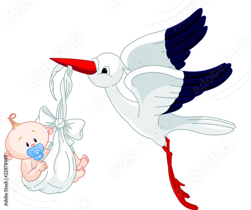 Stork And Baby
