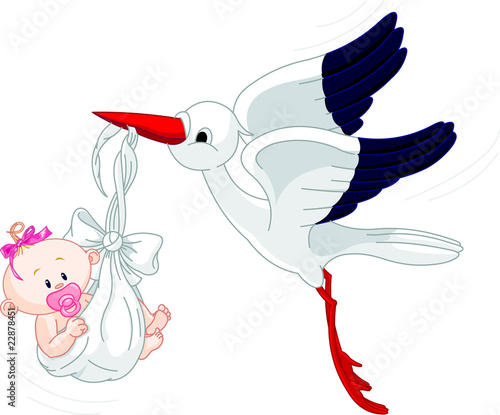 Stork And Baby