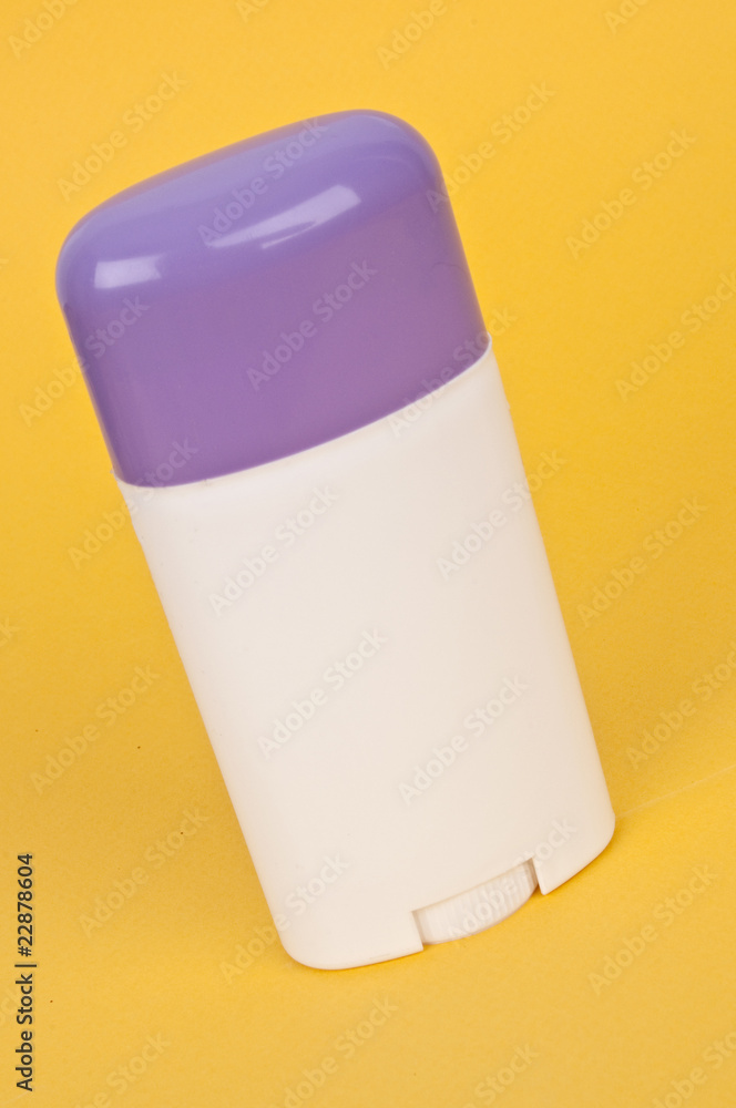 Blank Deodorant Container with a Purple Top Blank Deodorant Container with a Purple Top