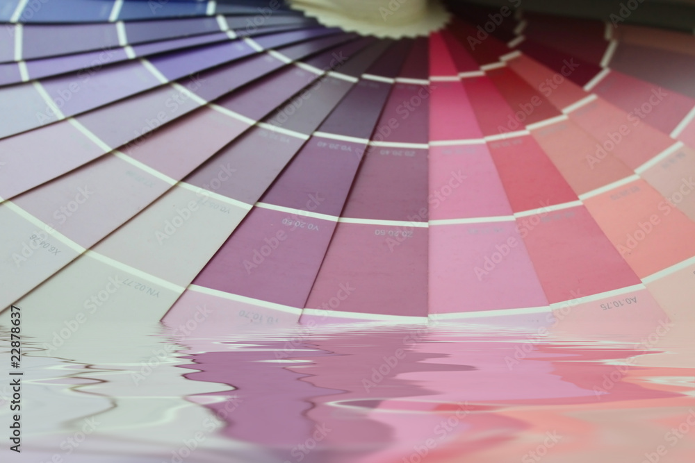 Obraz premium Nuancier avec reflet