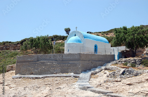 Canvas Print The Chapel of St Nicolas, patron saint of sailors, on the uninha