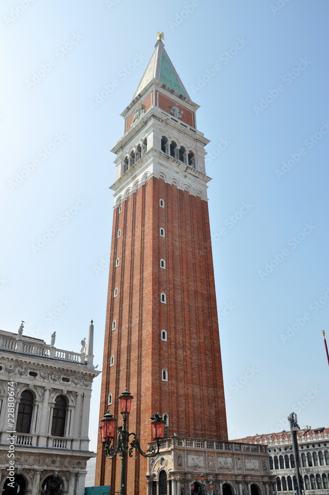 Campanile on Piazza di San Marco, Venice, Italy