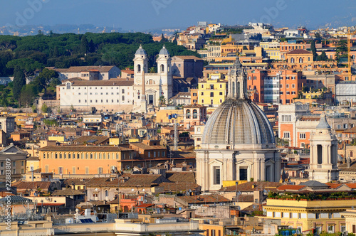 Canvas Print Vue sur rome depuis la colline du janicule