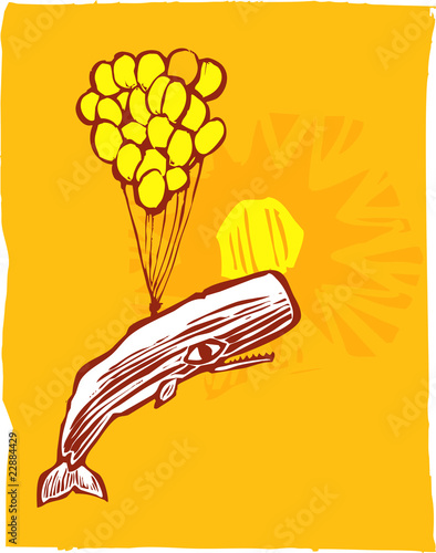 Whale and Yellow Balloons