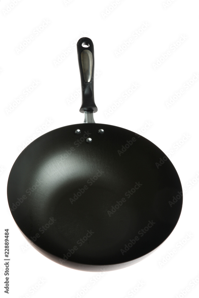 Fry pan isolated on a white background Fry pan isolated on a white background