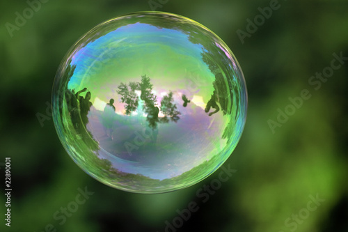 bubble with reflections on ...