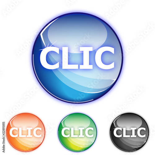 Picto CLIC - Icon click - collection color