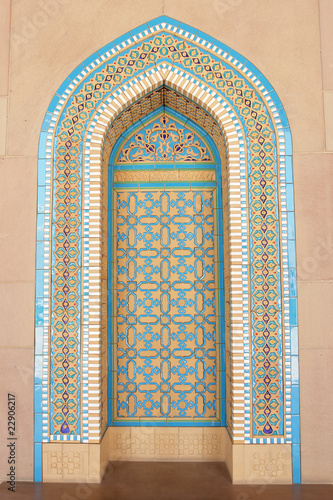 Wall tiles, Muscat - Amman, Sultan Qaboos Mosque photo