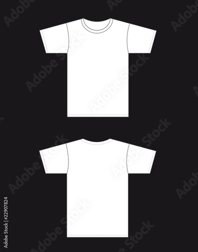 Patrón camiseta básica blanca chico