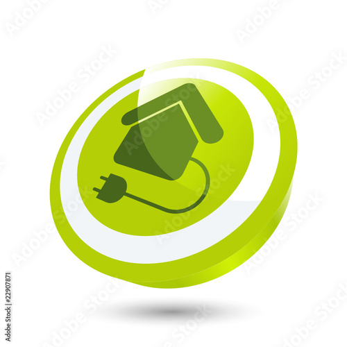 haus energie zeichen symbol button