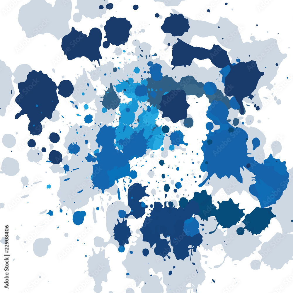 Blue ink spots Blue ink spots