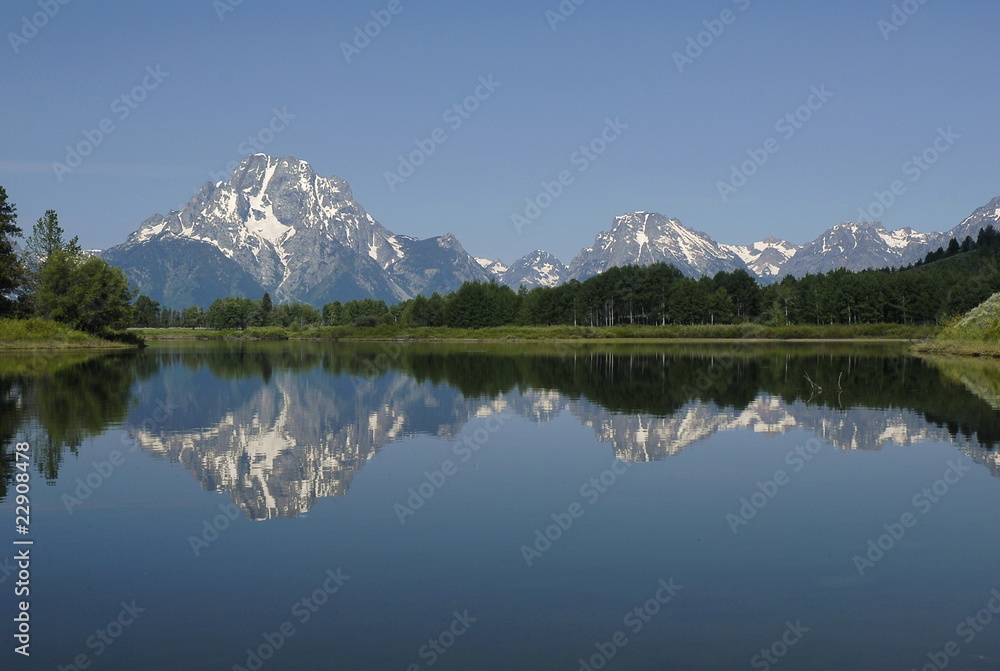 Mount Moran from Oxbow bend