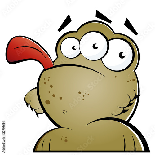 monster cartoon lustig zunge alien