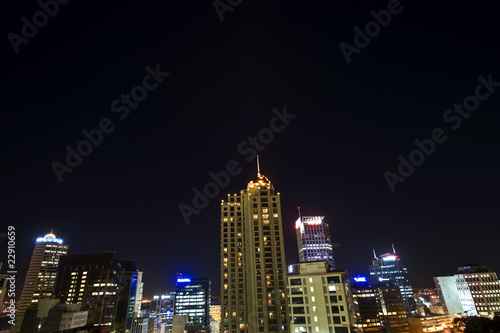 Auckland City by night