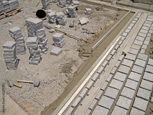 construction of block pavement
