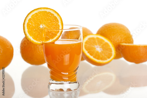 glass of fresh orange juice