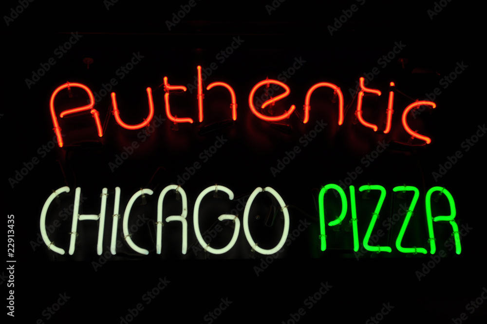 Chicago Pizza Neon Sign