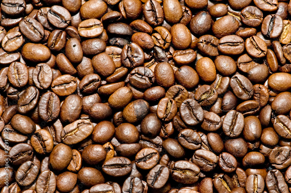 Fototapeta premium textura de granos de café