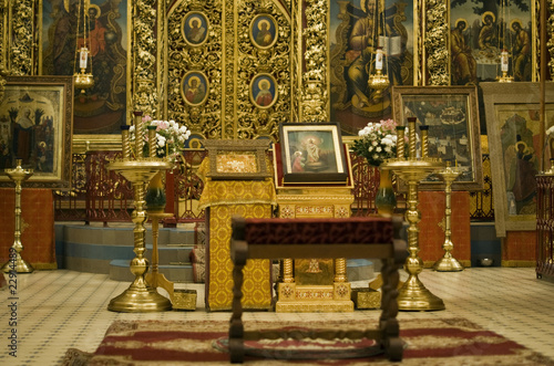 Trinity Cathedral in Pskov Kremlin. Internal interiors