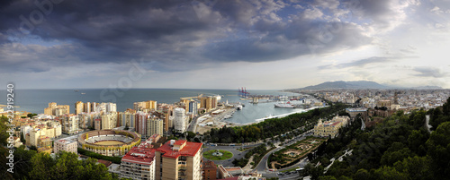 Fototapeta Naklejka Na Ścianę i Meble -  Panorama of Málaga