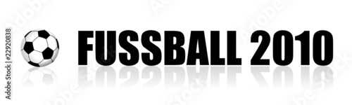 schriftzug fussball 2010 I