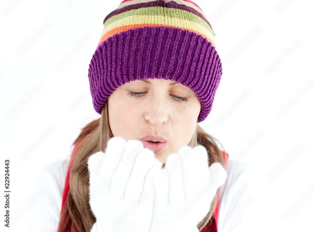 Portrait of concentrated woman Portrait of concentrated woman