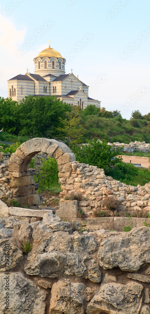 Evening Chersonesos (ancient town)