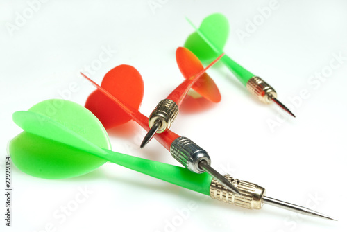 Photo of darts arrow isolated