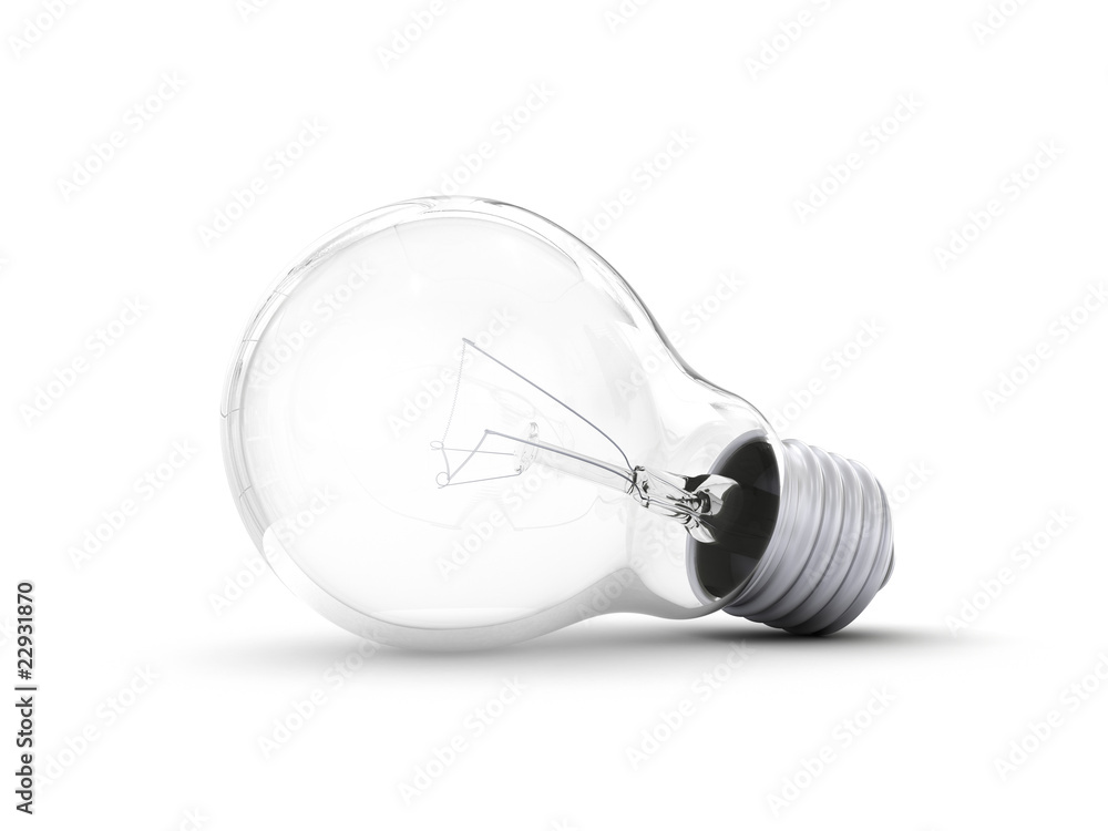 High-quality lightbulb with shadow High-quality lightbulb with shadow