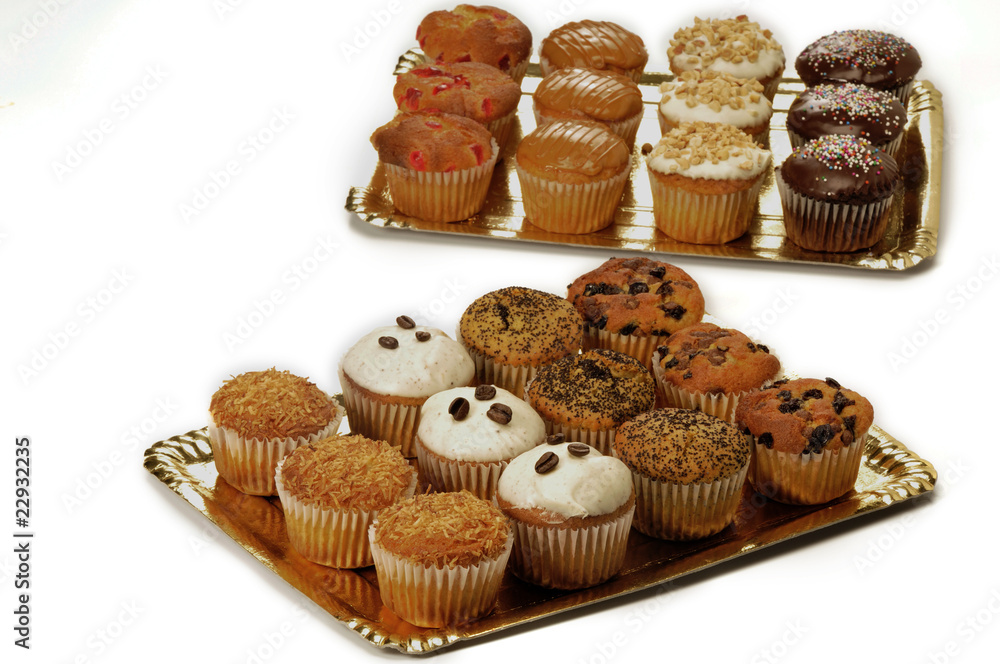 Bandejas de Muffins foto de Stock | Adobe Stock