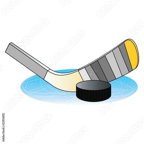 Canvas Print Ice hockey cartoon. Vector illustration.