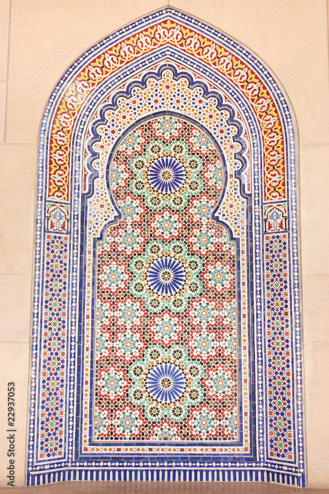 Wall tiles, Muscat - Amman, Sultan Qaboos Mosque