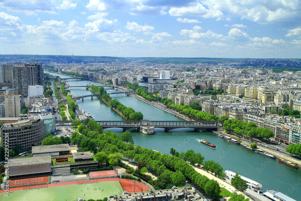 Parigi, la Senna dall'alto