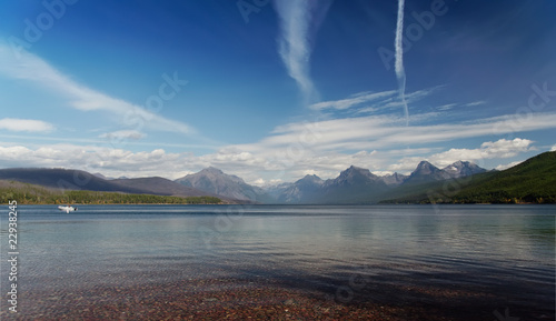 Quadro em tela Glacier National Park: Flathead Lake