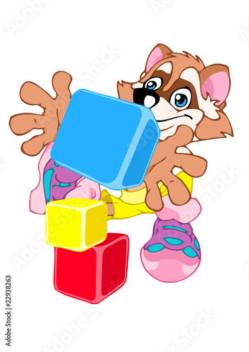 Raccoon the animation