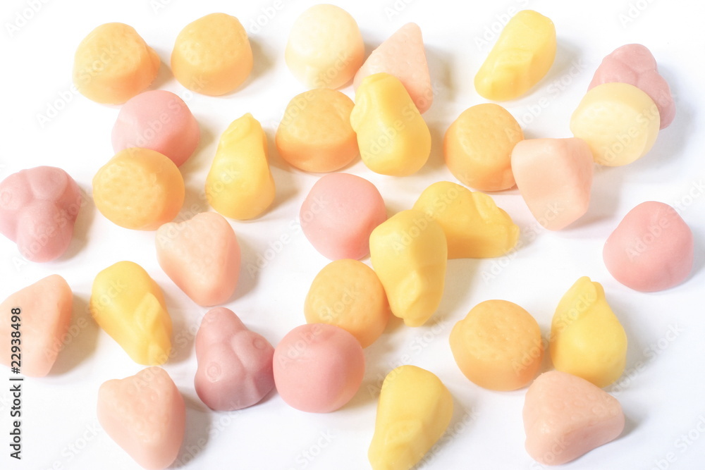 Fruchtgummi mit Joghurt Fruchtgummi mit Joghurt