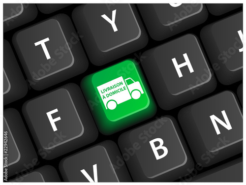 Touche LIVRAISON A DOMICILE (bouton transport express gratuite)