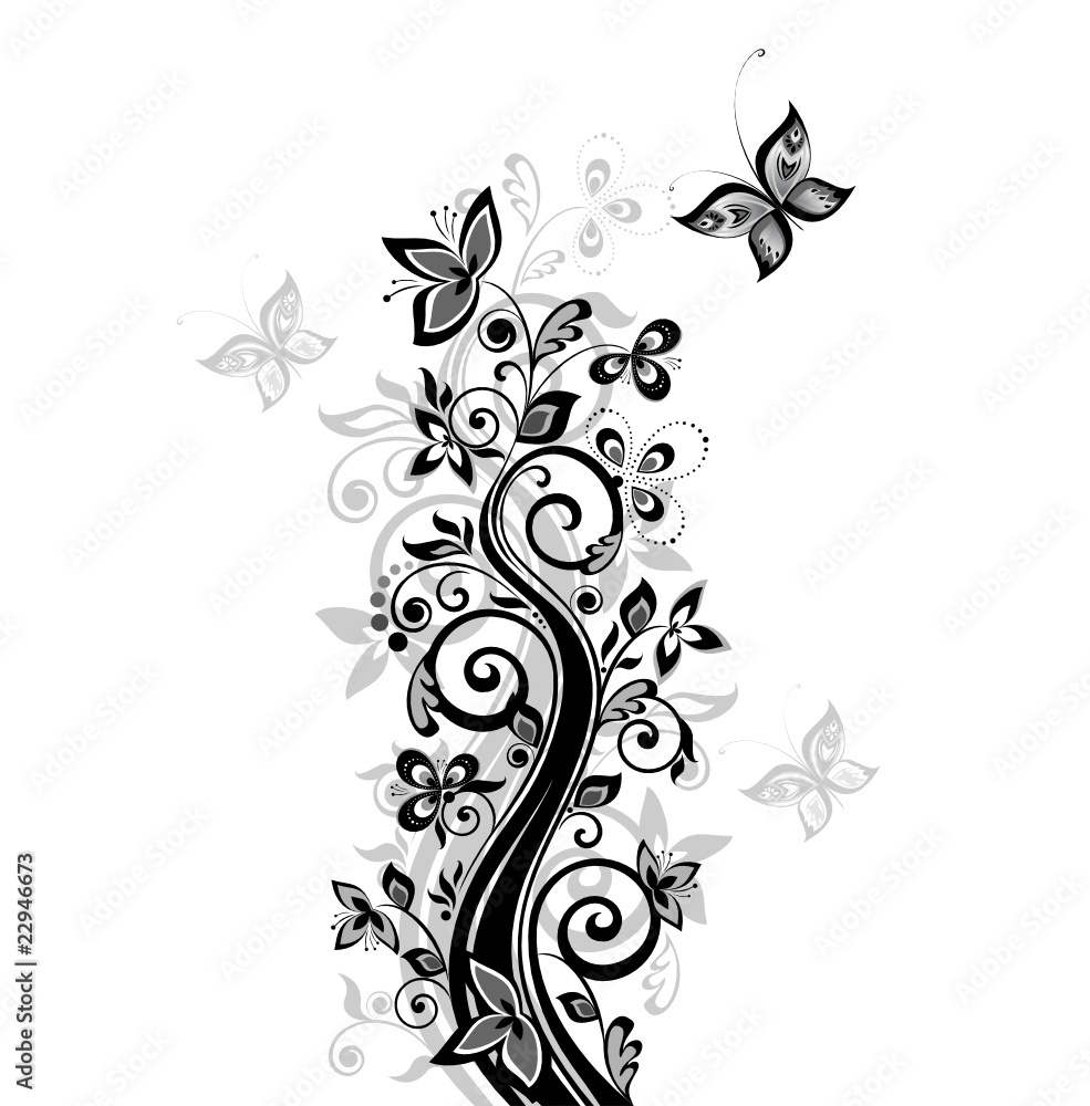 Retro design with tree Retro design with tree