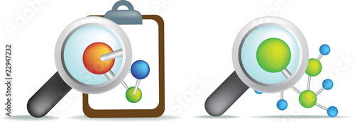 science illustration examining cells
