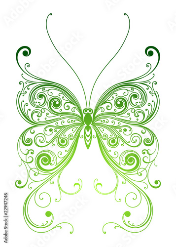 Vector decorative butterfly