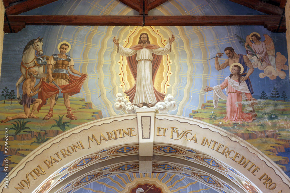 St Martin, Jesus and St. Fosca